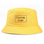 Unisex Cotton Bucket Hat – Custom Logo Printed Fisherman Hat for Casual Everyday Wear