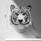 Resin Animal Head Wall Decor – Tiger, Bear and Elephant Sculpture