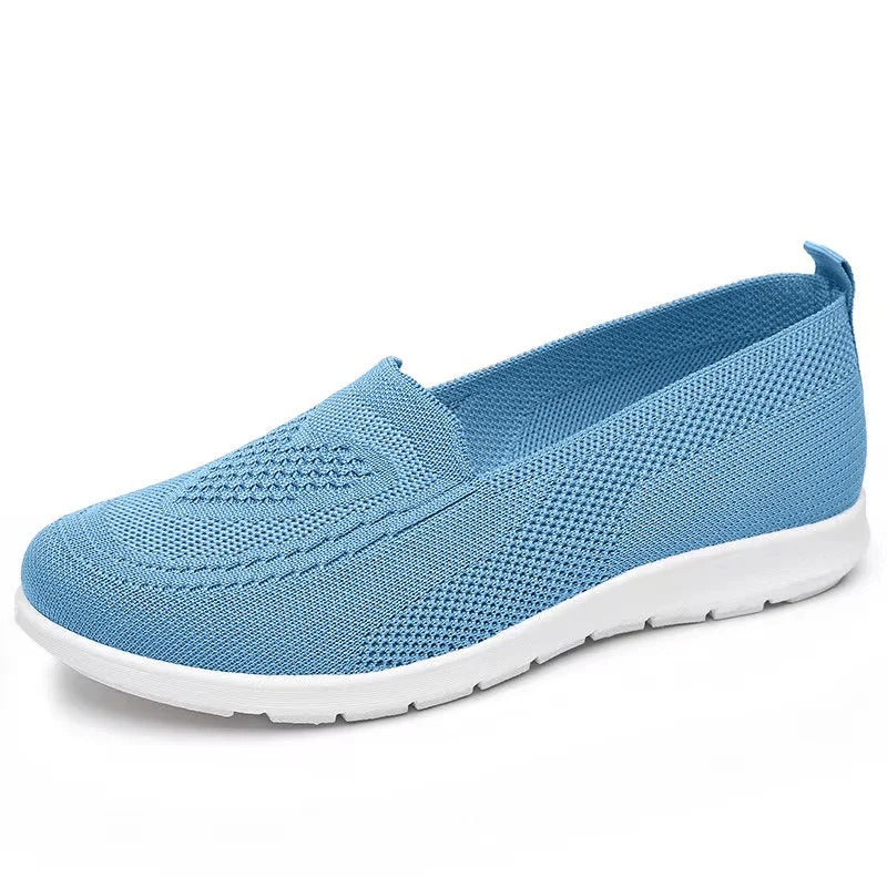 Women's Breathable Casual Shoes – Lightweight Fabric Low-Cut Walking Shoes for Spring and Summer
