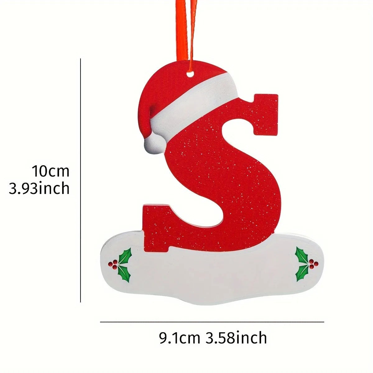 26-Letter Alphabet Christmas Ornaments – Hanging Tree Decorations for Holiday and New Year Celebrations