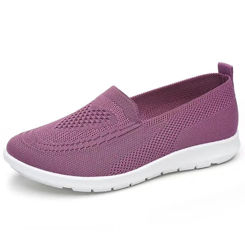 Women's Breathable Casual Shoes – Lightweight Fabric Low-Cut Walking Shoes for Spring and Summer