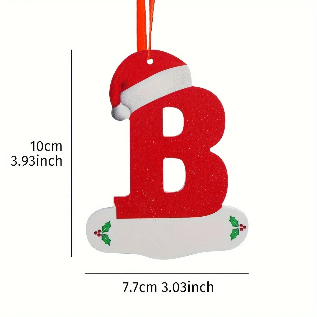 26-Letter Alphabet Christmas Ornaments – Hanging Tree Decorations for Holiday and New Year Celebrations