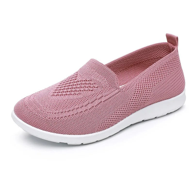 Women's Breathable Casual Shoes – Lightweight Fabric Low-Cut Walking Shoes for Spring and Summer