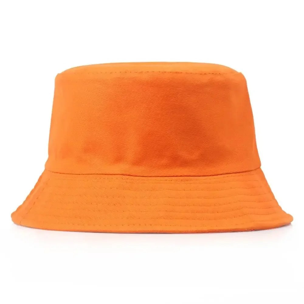 Unisex Cotton Bucket Hat – Custom Logo Printed Fisherman Hat for Casual Everyday Wear