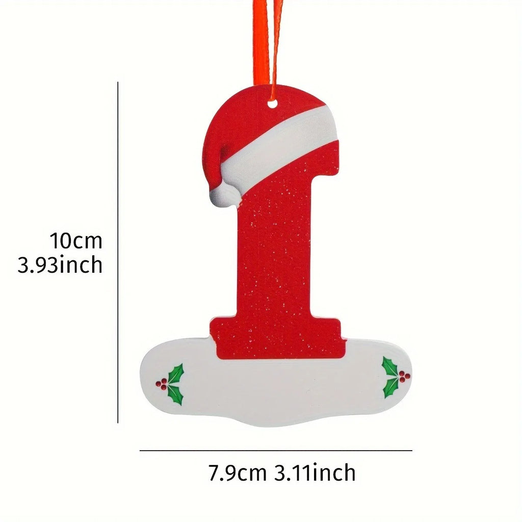 26-Letter Alphabet Christmas Ornaments – Hanging Tree Decorations for Holiday and New Year Celebrations