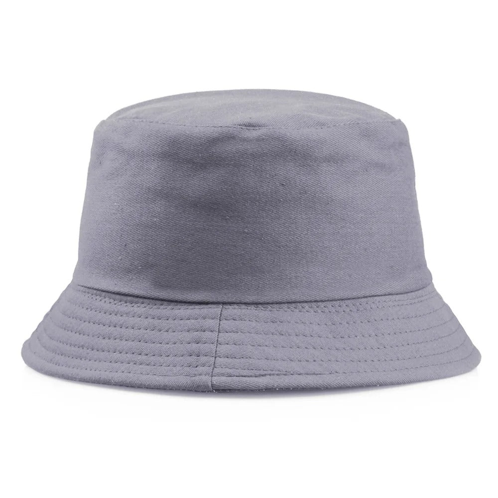 Unisex Cotton Bucket Hat – Custom Logo Printed Fisherman Hat for Casual Everyday Wear