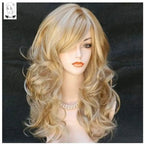 Long Wavy Blonde Synthetic Wig for Women – Natural-Look Style with Heat-Resistant Fibers
