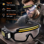 Rechargeable LED Sensor Glasses Headlamp