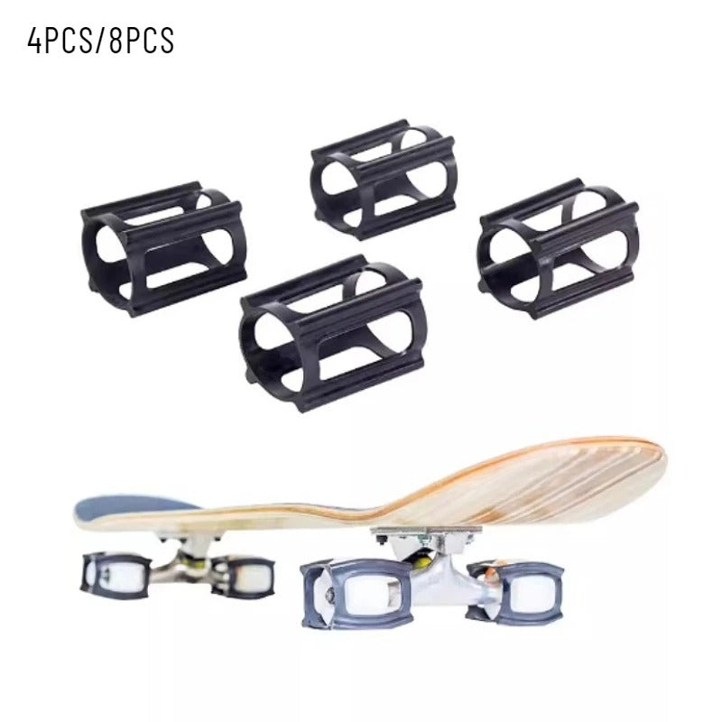 Skateboard Wheel Training Covers – TPU Skateboarding Practice Accessories, 4 or 8 Pieces
