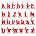 26-Letter Alphabet Christmas Ornaments – Hanging Tree Decorations for Holiday and New Year Celebrations