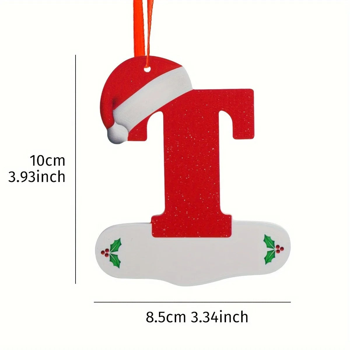 26-Letter Alphabet Christmas Ornaments – Hanging Tree Decorations for Holiday and New Year Celebrations