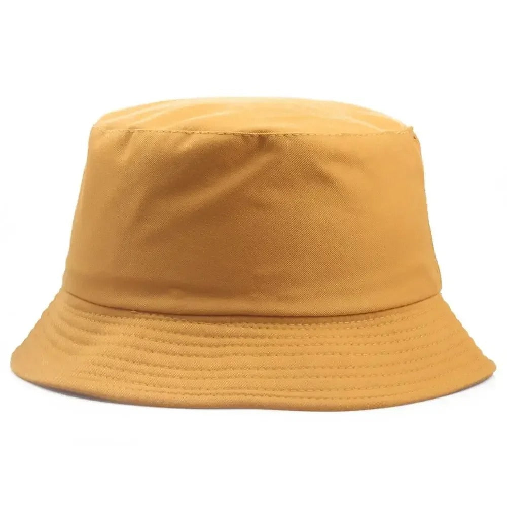 Unisex Cotton Bucket Hat – Custom Logo Printed Fisherman Hat for Casual Everyday Wear