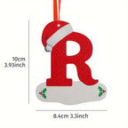 26-Letter Alphabet Christmas Ornaments – Hanging Tree Decorations for Holiday and New Year Celebrations