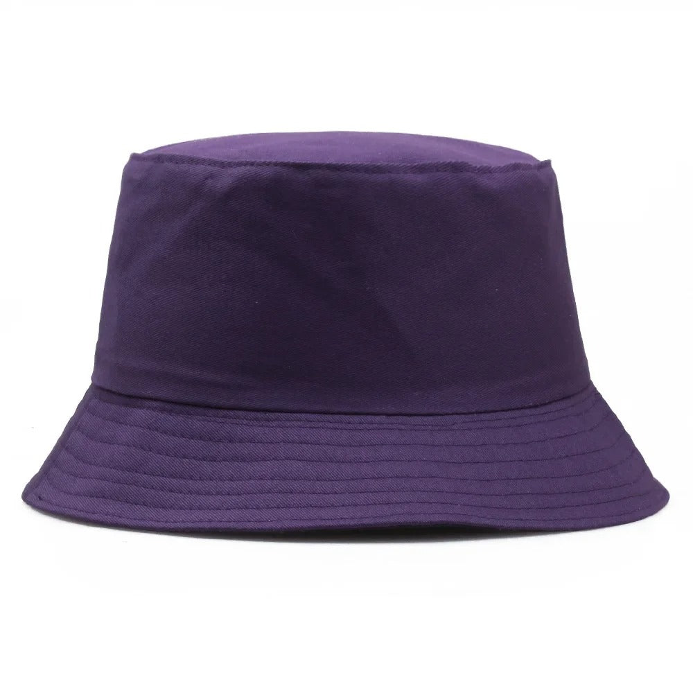 Unisex Cotton Bucket Hat – Custom Logo Printed Fisherman Hat for Casual Everyday Wear