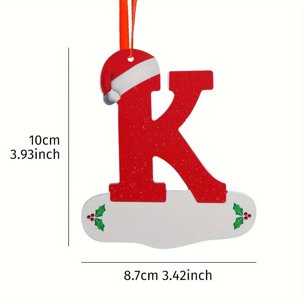 26-Letter Alphabet Christmas Ornaments – Hanging Tree Decorations for Holiday and New Year Celebrations