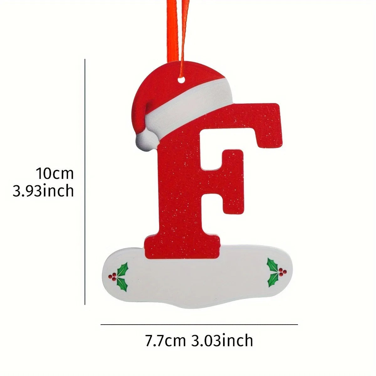 26-Letter Alphabet Christmas Ornaments – Hanging Tree Decorations for Holiday and New Year Celebrations