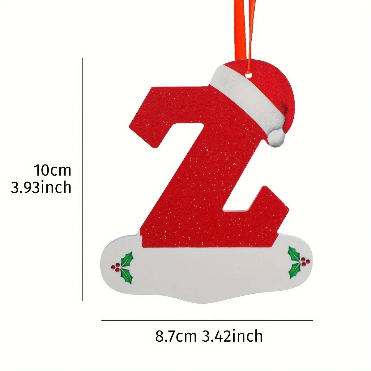 26-Letter Alphabet Christmas Ornaments – Hanging Tree Decorations for Holiday and New Year Celebrations
