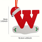 26-Letter Alphabet Christmas Ornaments – Hanging Tree Decorations for Holiday and New Year Celebrations