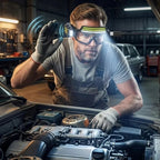 Rechargeable LED Sensor Glasses Headlamp