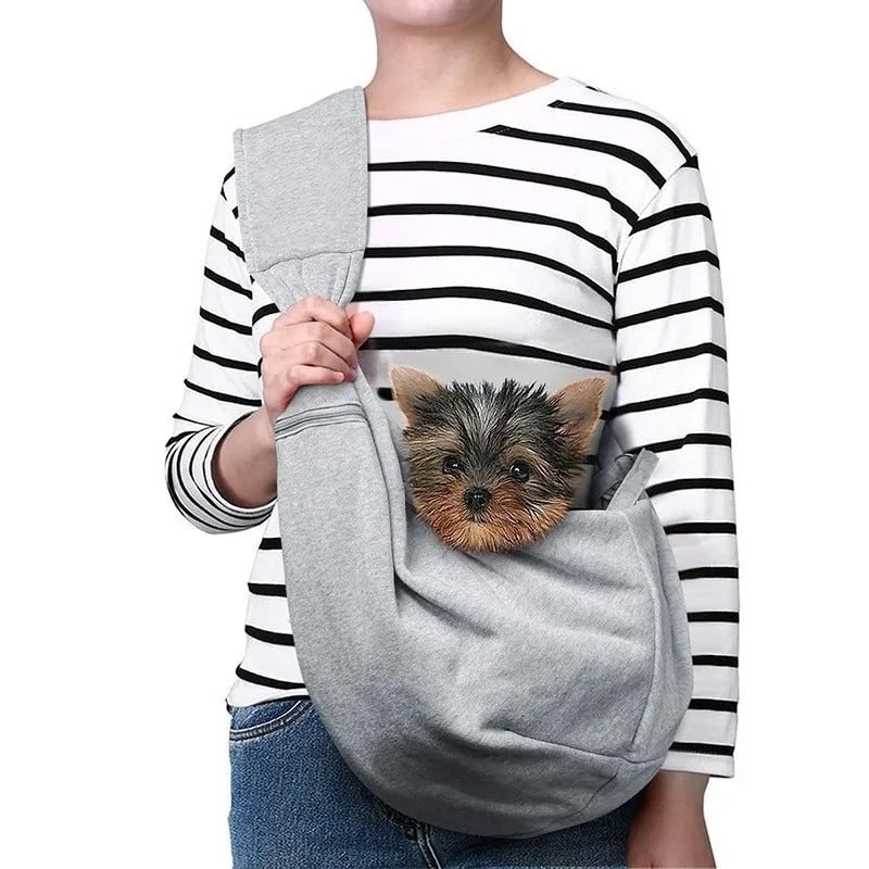 Hands-Free Pet Carrier Sling – Shoulder Carry Bag for Small Dogs, Puppies and Cats