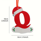 26-Letter Alphabet Christmas Ornaments – Hanging Tree Decorations for Holiday and New Year Celebrations