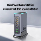 660W GaN USB-C Desktop Charger – 8-Port Multi-Device Fast Charging Station