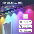 Smart WiFi RGBIC Permanent Outdoor LED Eaves Lights – App, Remote and Voice Control, Music Sync, Timer and Waterproof Design