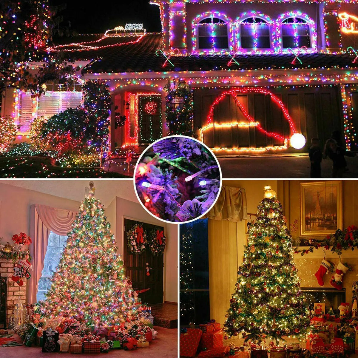 300 LED Solar String Lights – Waterproof Outdoor Fairy Lights with 8 Lighting Modes for Holiday Decoration
