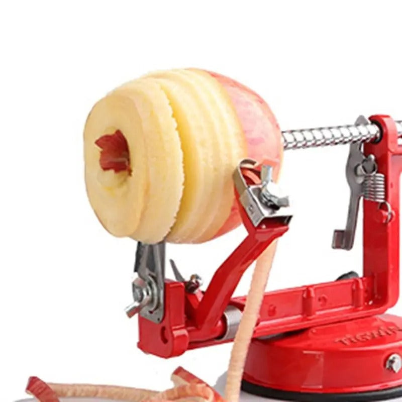 AFOURT Stainless Steel Apple and Potato Peeler, Slicer and Corer with Suction Base