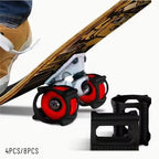 Skateboard Wheel Training Covers – TPU Skateboarding Practice Accessories, 4 or 8 Pieces