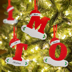 26-Letter Alphabet Christmas Ornaments – Hanging Tree Decorations for Holiday and New Year Celebrations