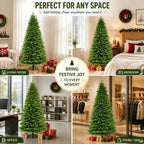 Artificial Christmas Tree – Full Green PE Pine Tree for Indoor Holiday and New Year Decorations