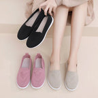 Women's Breathable Casual Shoes – Lightweight Fabric Low-Cut Walking Shoes for Spring and Summer