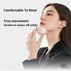 Bluetooth 6.0 Clip-On Wireless Earbuds – Star-Ring Design with Hi-Fi Sound
