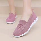 Women's Breathable Casual Shoes – Lightweight Fabric Low-Cut Walking Shoes for Spring and Summer