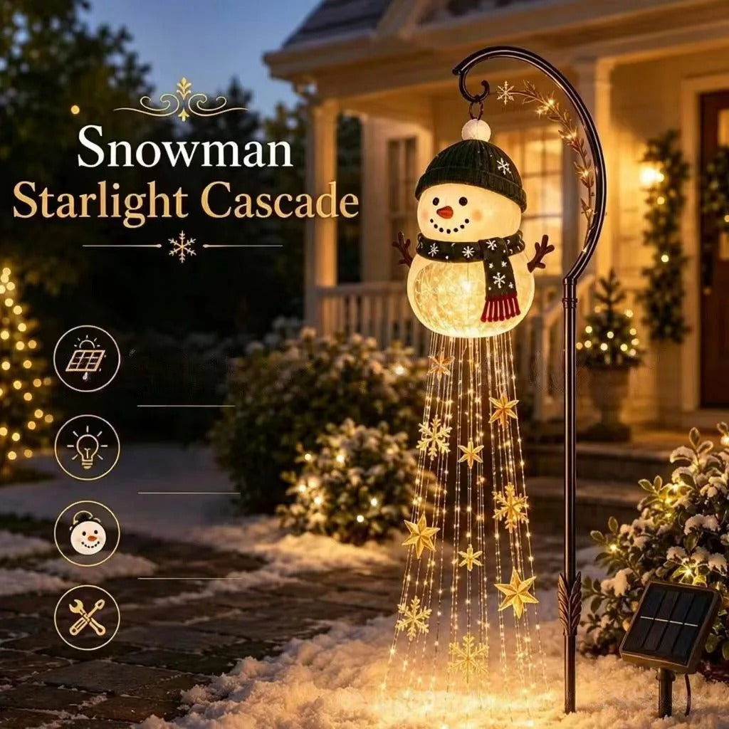 Solar Snowman LED Christmas Light – Outdoor Garden and Yard Decoration