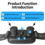Rechargeable Dog Bark Control Collar for Small Dogs – Adjustable Sensitivity, Black