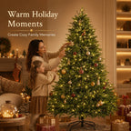 Artificial Christmas Tree with LED Lights, 120–240 cm