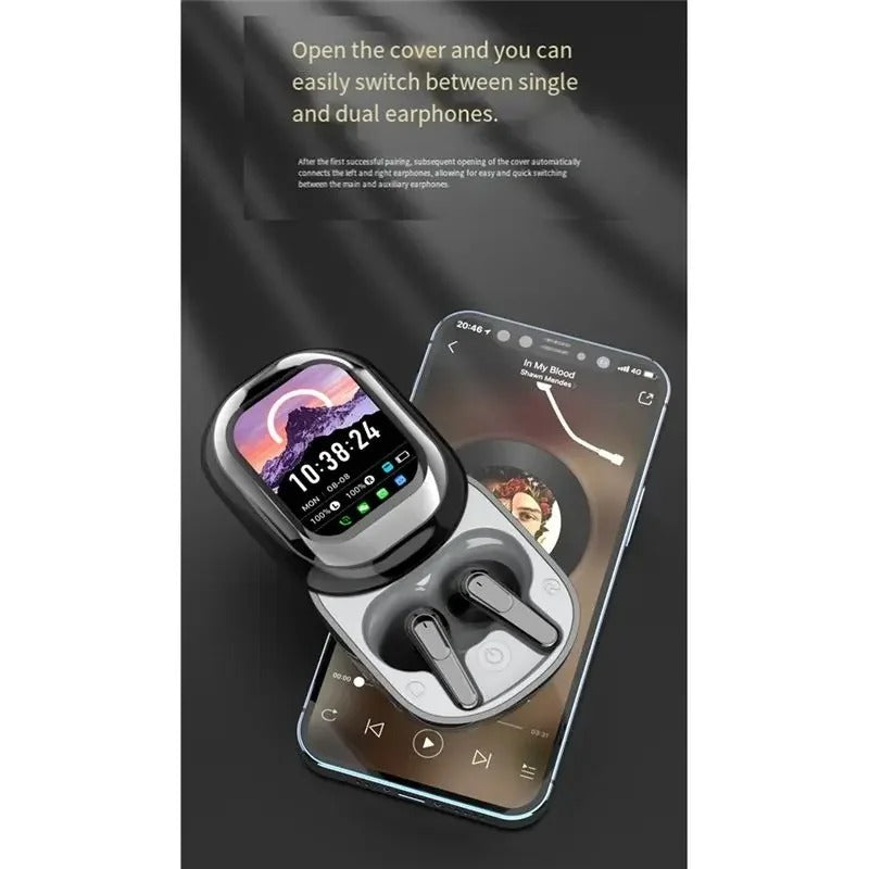AI Translation Bluetooth Headset with Touch Controls | Wireless Audio