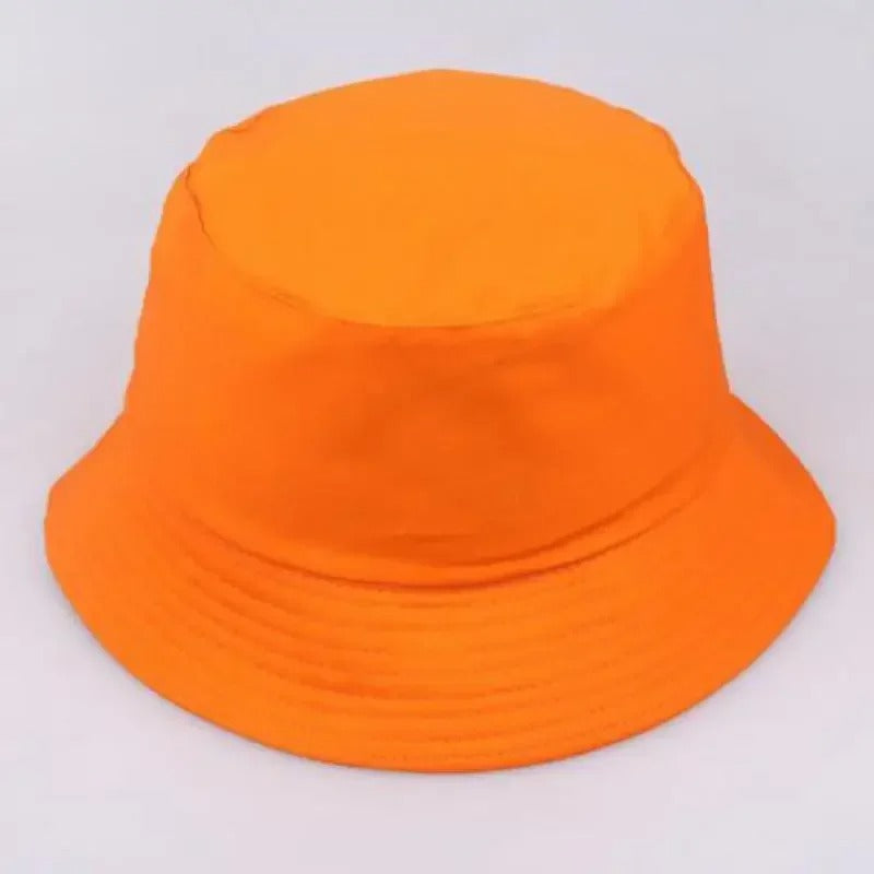 Unisex Cotton Bucket Hat – Custom Logo Printed Fisherman Hat for Casual Everyday Wear