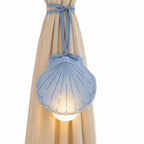 Shell-Shaped USB Rechargeable LED Night Light – Minimalist Hanging Bedside Lamp for Home Decor