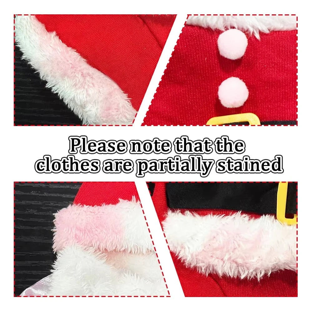 Small Pet Santa Claus Christmas Costume Outfit