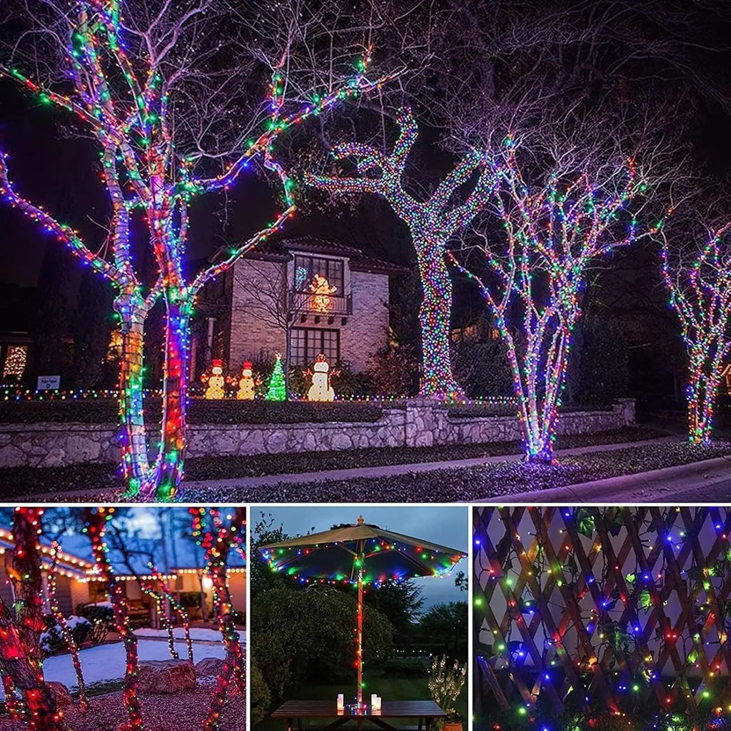 300 LED Solar String Lights – Waterproof Outdoor Fairy Lights with 8 Lighting Modes for Holiday Decoration