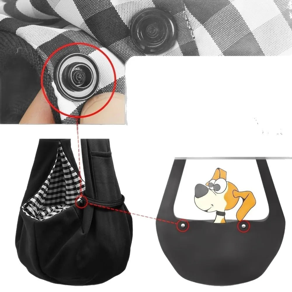 Hands-Free Pet Carrier Sling – Shoulder Carry Bag for Small Dogs, Puppies and Cats