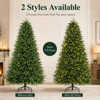 Artificial Christmas Tree with LED Lights, 120–240 cm