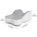 Long 14-Inch Side Sleeper Leg Pillow – Large Gray Knee and Thigh Support Cushion