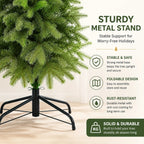 Artificial Christmas Tree – Full Green PE Pine Tree for Indoor Holiday and New Year Decorations