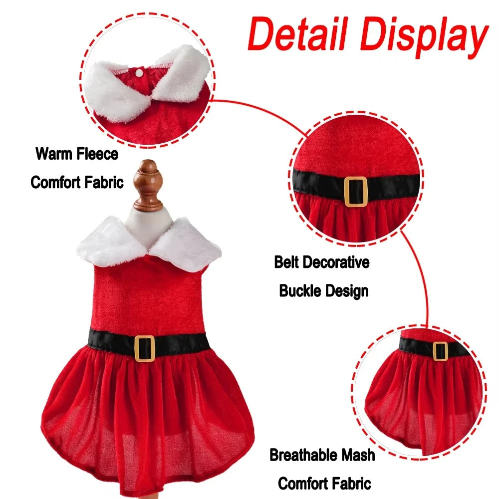 Small Pet Santa Claus Christmas Costume Outfit
