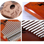Lydesy 17-Key Kalimba Thumb Piano – Portable Musical Instrument for Beginners and Gifts