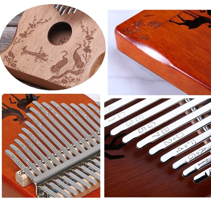 Lydesy 17-Key Kalimba Thumb Piano – Portable Musical Instrument for Beginners and Gifts